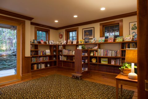 Library space in the barn