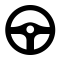 Steering Wheel Icon for Driving