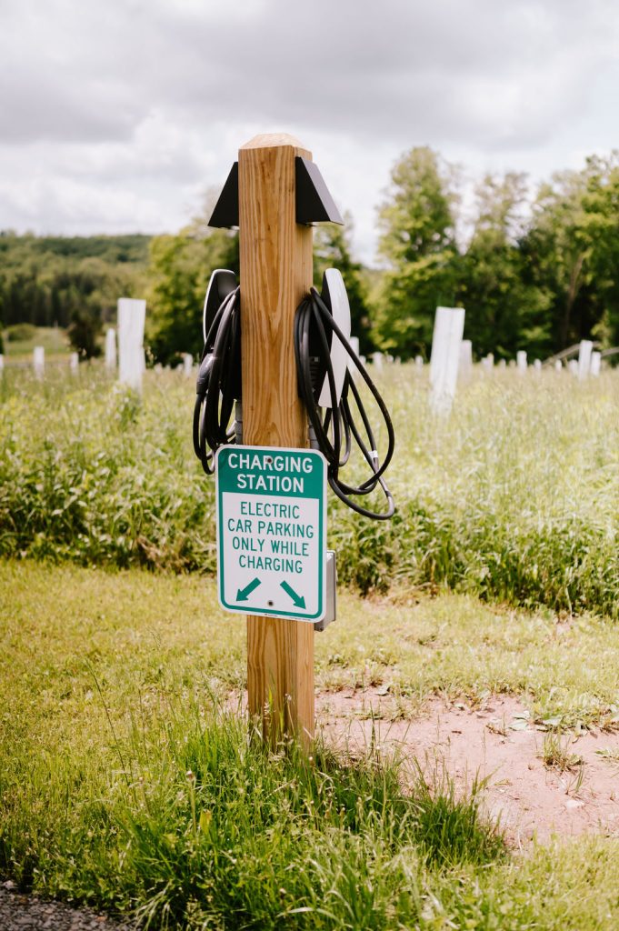 Electric Vehicle Charging Station Sign